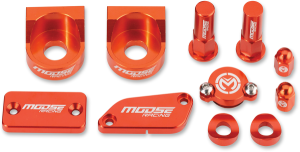 MOOSE RACING Bling Pack Kit Orange, Anodized 