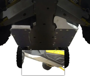 MOOSE RACING Skid Plate Floorboard Silver, 1, nordicamoto.ro