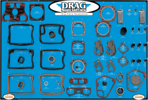 Gasket, Seal And O-ring Display For Big Twin Motors