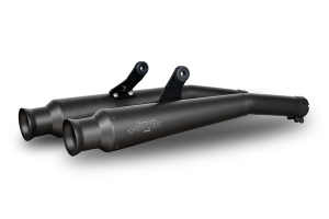 Trumpet Slip-on Mufflers Black, Matte, Stainless Steel, 1, nordicamoto.ro