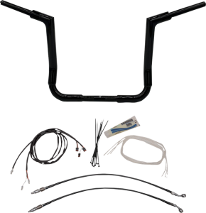 1-1/2(r) Ez Install Flat Top Handlebar Kit Black, 1, nordicamoto.ro