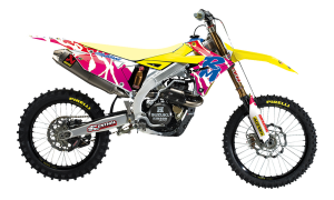 Graphic Kit Retro Yellow, White, Blue, Pink