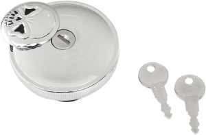 Screw-in Locking Skull Gas Cap Black