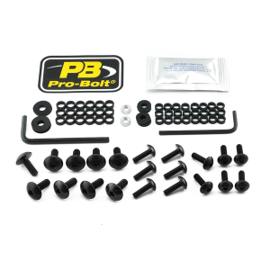 Fairing Bolt Kit For Kawasaki Black