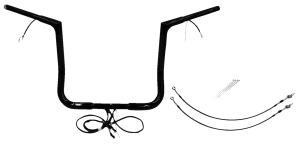 Plug & Play Ez Install 1-1/4(r) Flat Top Handlebar Kit Black, 1, nordicamoto.ro