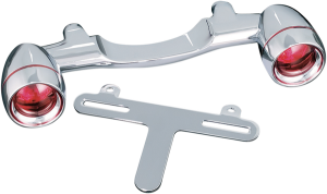 Bullet Light Rear Turn Signal Bar Chrome, 3, nordicamoto.ro