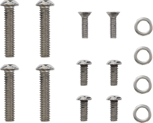 Bolt Kit Stainless Steel, Polished, 2, nordicamoto.ro
