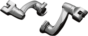 Longhorn Offset Footpeg Mounts Chrome, Polished, 1, nordicamoto.ro