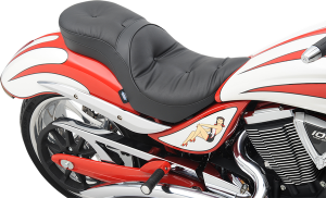 Ez Glide Ii Backrest Compatible Low-profile Leather Touring Seat Black, 1, nordicamoto.ro