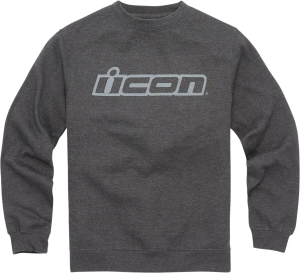 Icon Slant pulóver, kerek nyakú, szürke