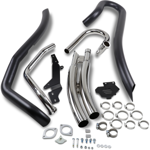 Speedster Swept Exhaust System Black, 2, nordicamoto.ro