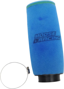 MOOSE RACING precíziós, előolajozott légszűrő, kék 