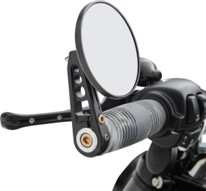 Bar End Mirror Anodized Black, 1, nordicamoto.ro