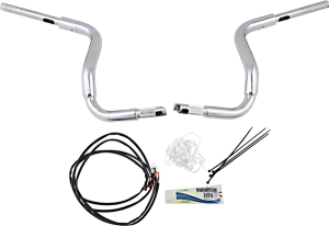 1-1/2(r) Ez Install Rounded Top Handlebar Kit Silver