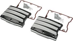 Rocker Box Covers Black, Silver, 1, nordicamoto.ro