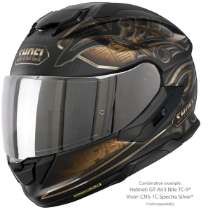 SHOEI GT-AIR3 NILE TC-9 teljes arcú sisak, fekete/matt barna, M-es méret, 2, nordicamoto.ro