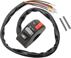 Universal Right-side Handlebar Switch Black, Gray, Red, 1, nordicamoto.ro