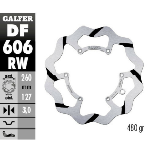 KTM 250MX-625EXC első fékrotor, Galfer barázdált, nordicamoto.ro
