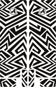 Fork Decal Black, Opaque, 1, nordicamoto.ro