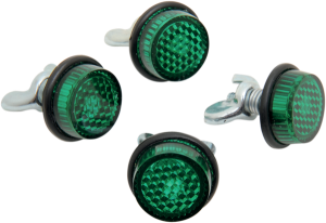 License Plate Reflectors Green