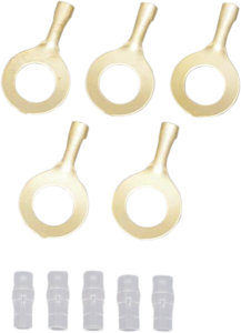 Eyelet Terminal Set Silver, 2, nordicamoto.ro