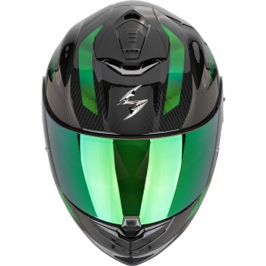 Casca integrala SCORPION EXO-1400 EVO II CARBON AIR PLATTED Negru/Rosu M, 2, nordicamoto.ro