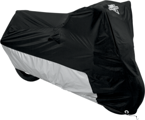 Deluxe All-season Motorcycle Cover Black, Silver