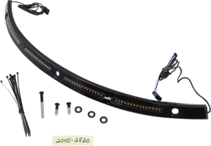 Genesis® 4 Dynamic Led Batwing Windshield Trim Black