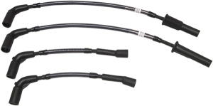 Braided Spark Plug Wire Black
