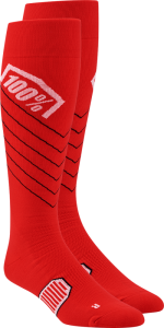 100%-ban Hi-side Performance zokni – piros – S/M, 2, nordicamoto.ro