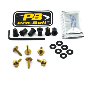 Screen Bolt Aluminium Gold