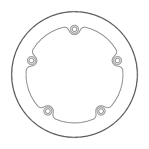 MOTO-MASTER Halo sorozat – rögzített rotor, ezüst, 4, nordicamoto.ro