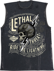 Vintage Velocity Ride The Lightning Tank Top Blue 3XL, 3, nordicamoto.ro