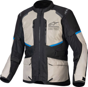 Alpinestars Andes Air Drystar kabát, fekete/szürke/kék