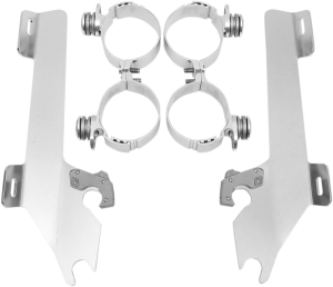 Fats/slim Windshield Trigger-lock Complete Mount Kit Polished