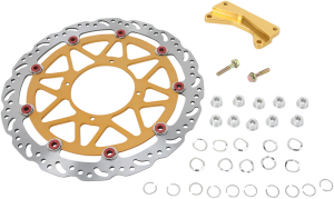 Sm Series Supermoto Contour Brake Rotor Kit Gold, Red, Silver, Stainless Steel, 1, nordicamoto.ro