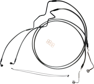 Designer Series Dot Extended Abs Touring Lower Brake Line Kit Black, Black Pearl Oversize [+102 mm (4'')], 1, nordicamoto.ro