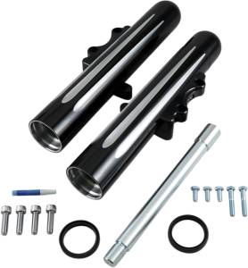 Dual-disc Hot Legs Fork Legs Black, Silver, 3, nordicamoto.ro