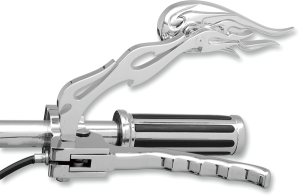 Flame Style Die-cast Mirrors Chrome, 2, nordicamoto.ro