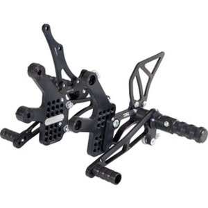 Rearset/footrest Black, Anodized