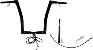 Plug & Play Ez Install 1-1/2(r) Flat Top Handlebar Kit Black, 2, nordicamoto.ro