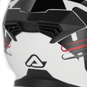 Acerbis Rider Graphic felhajtható sisak, fehér/fekete, L-es méret, 4, nordicamoto.ro
