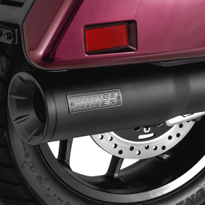 Hi-output Slip-on Muffler Black, Matte Black, Ceramic, 5, nordicamoto.ro