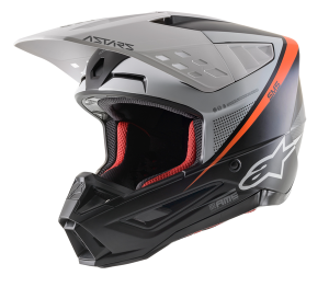 Supertech M5 Rayon Mx Helmet Black, Gray, Silver  XL, 2, nordicamoto.ro