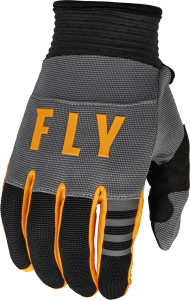 Fly F-16 motorkerékpáros kesztyű, sötét szürke/fekete/narancssárga, nordicamoto.ro