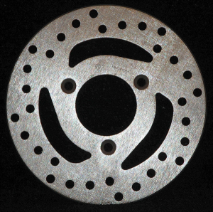 Round D-series Scooter Brake Rotor Silver