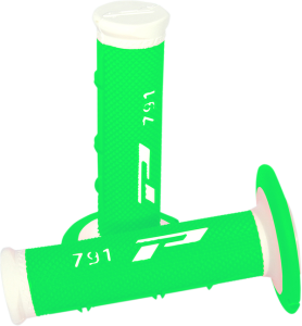 Triple Density 791 Grips Green, White, 1, nordicamoto.ro