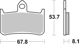 Hs Street Excel Sintered Front Brake Pads