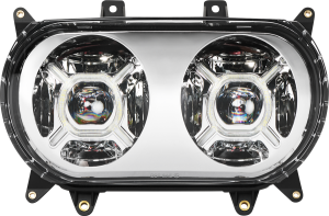 Proglow Double-x Led Headlight Chrome, 2, nordicamoto.ro