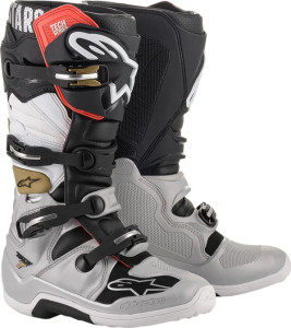 Cizme Alpinestars Tech 7 Black/Gold/Gray/Red/White